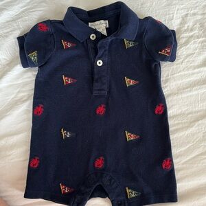 Ralph Lauren Navy blue romper.